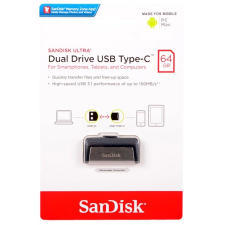 Флеш-накопитель 64Gb SanDisk Ultra Dual, USB 3.1, пластик, Type-C