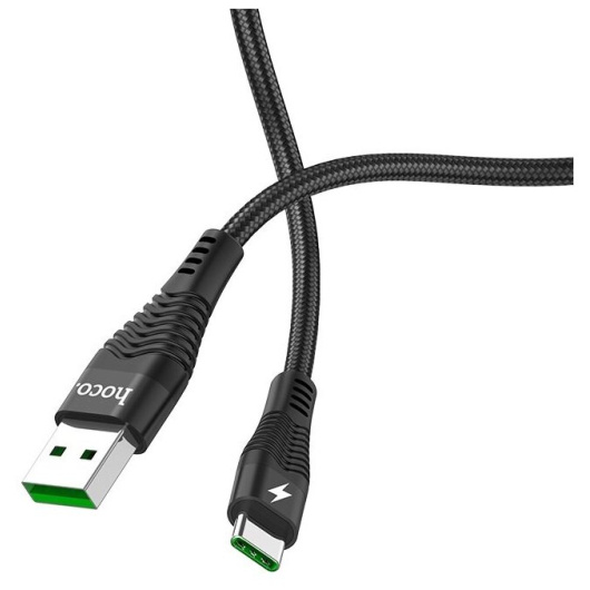 Кабель Hoco U53 USB - Type-C (5A) черный
