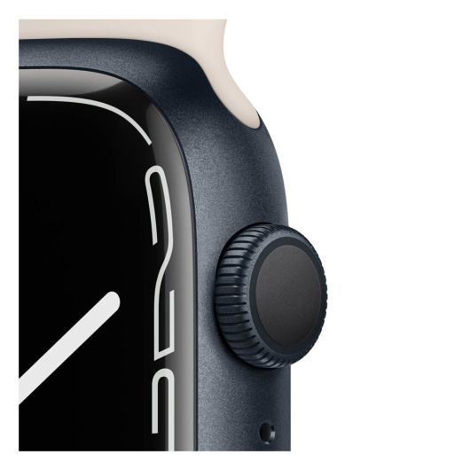 Умные часы Apple Watch Series 7 45mm Aluminium with Sport Band, Темная ночь/Сияющая звезда