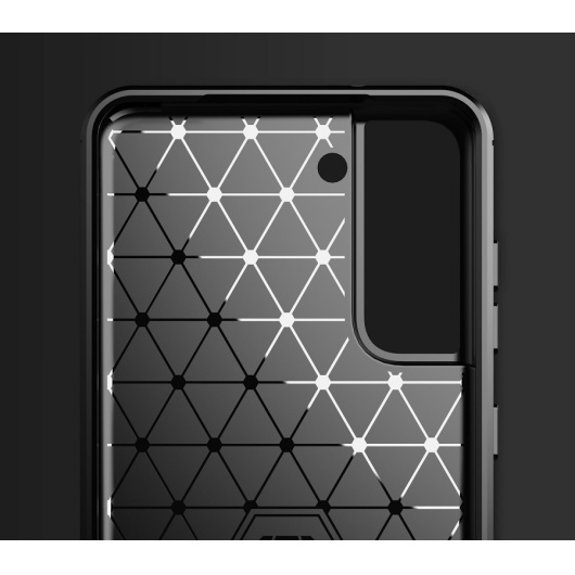 Защитный чехол Carbon для Samsung Galaxy S21 FE Черный