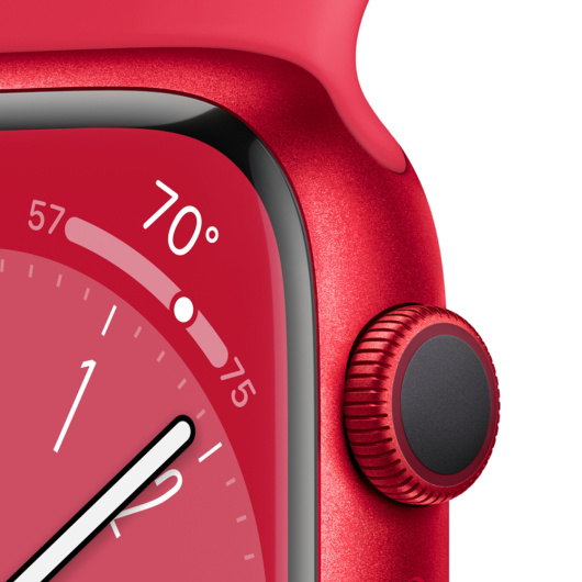 Умные часы Apple Watch Series 8 41 мм Aluminium Case Sport Band Красный S/M (MNUG3)