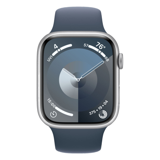 Умные часы Apple Watch Series 9 41 мм Aluminium Case Sport Band Серебристый S/M