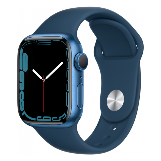Умные часы Apple Watch Series 7 41mm Aluminium with Sport Band, Синий омут