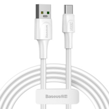 Кабель USB BASEUS White Series, USB VOOC - Type-C, 5A, 1 м, Белый