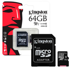 Карта памяти Kingston Micro SDXC 10 класс 64гб