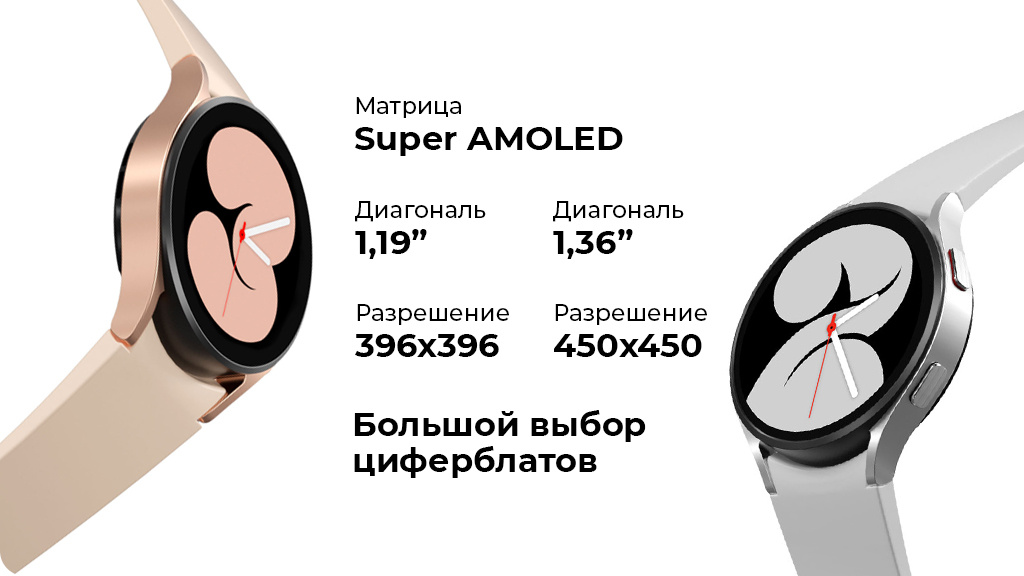 Умные часы Samsung Galaxy Watch4 40мм Wi-Fi NFC, серебро